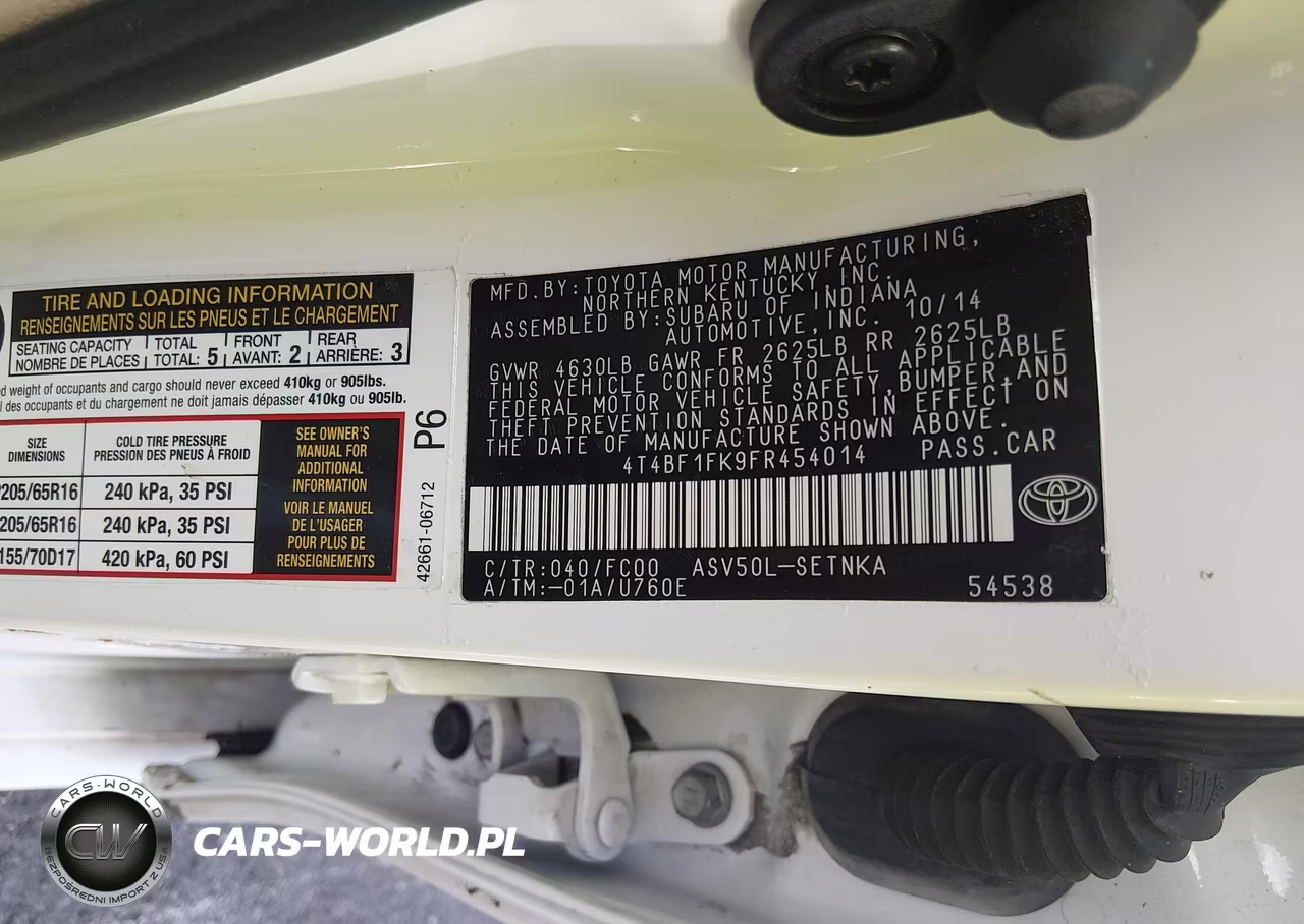 2015 Toyota Camry Le VIN:4T4BF1FK9FR454014 - 9