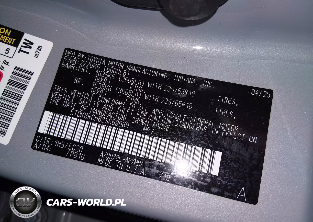 2025 Toyota Highlander Hybrid Xle Nightshade VIN:5TDKBRCH6SS669060 - 9