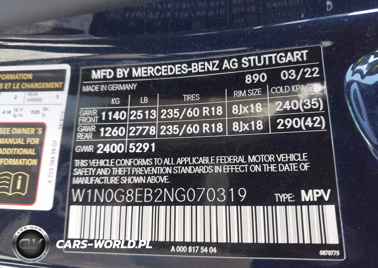 2022 Mercedes-Benz Glc 300 4Matic Suv VIN:W1N0G8EB2NG070319 - 9