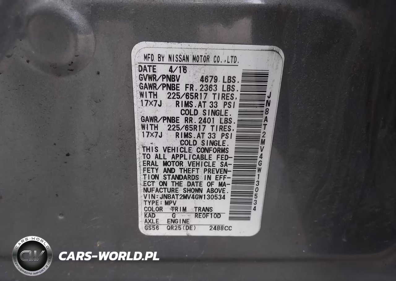 2016 Nissan Rogue S VIN:JN8AT2MV4GW130534 - 9