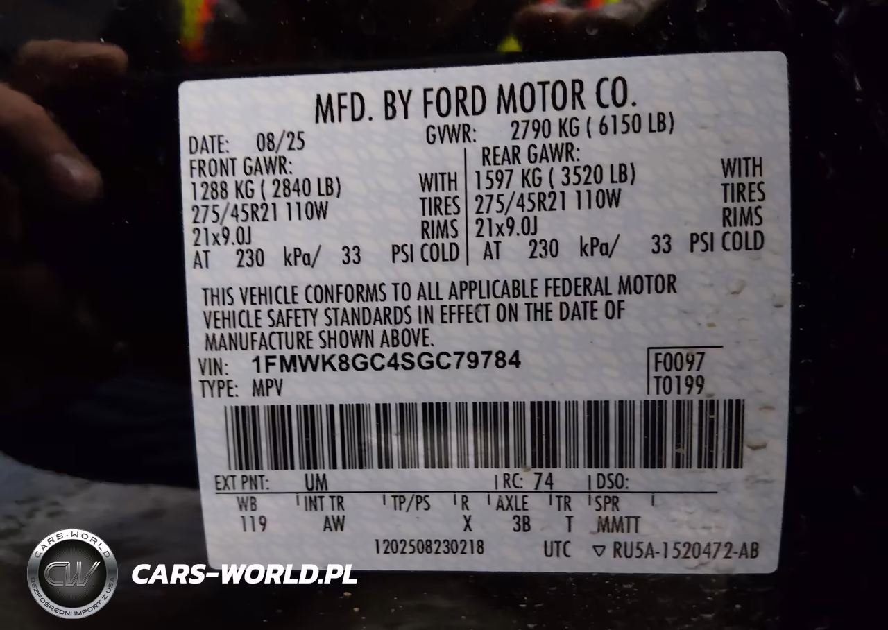 2025 Ford Explorer St VIN:1FMWK8GC4SGC79784 - 9