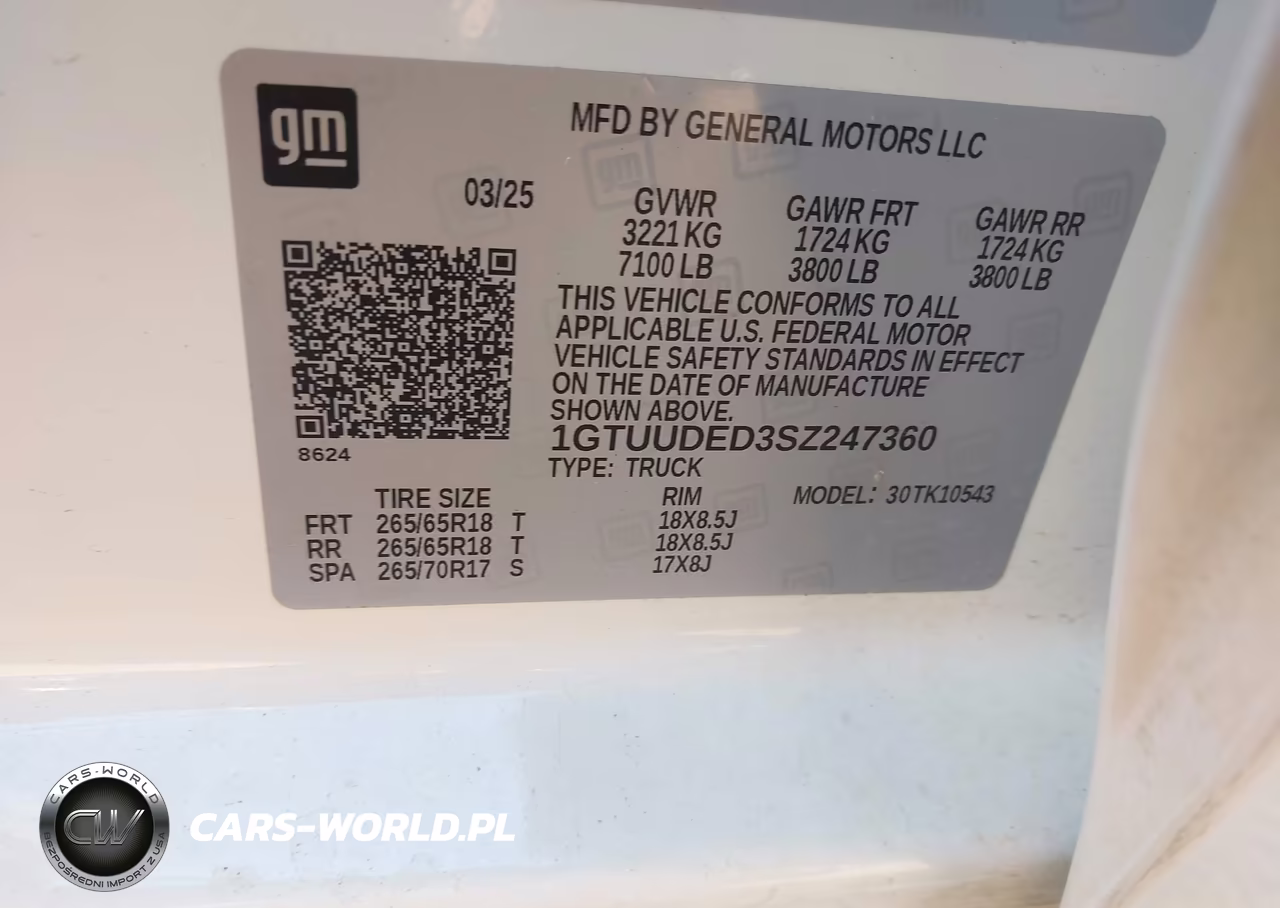 2025 GMC Sierra 1500 4Wd Short Box Slt VIN:1GTUUDED3SZ247360 - 9