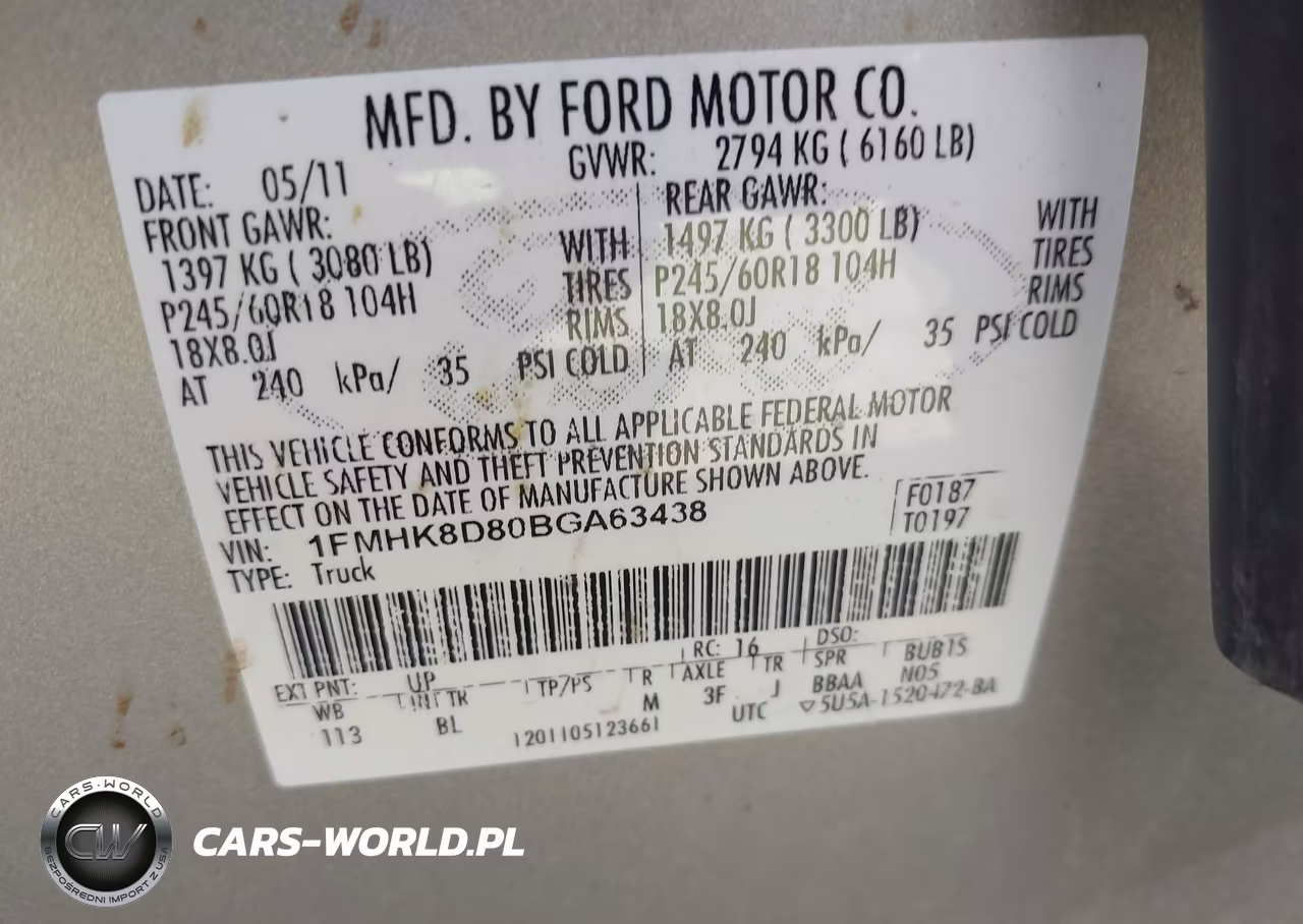 2011 Ford Explorer Xlt VIN:1FMHK8D80BGA63438 - 9