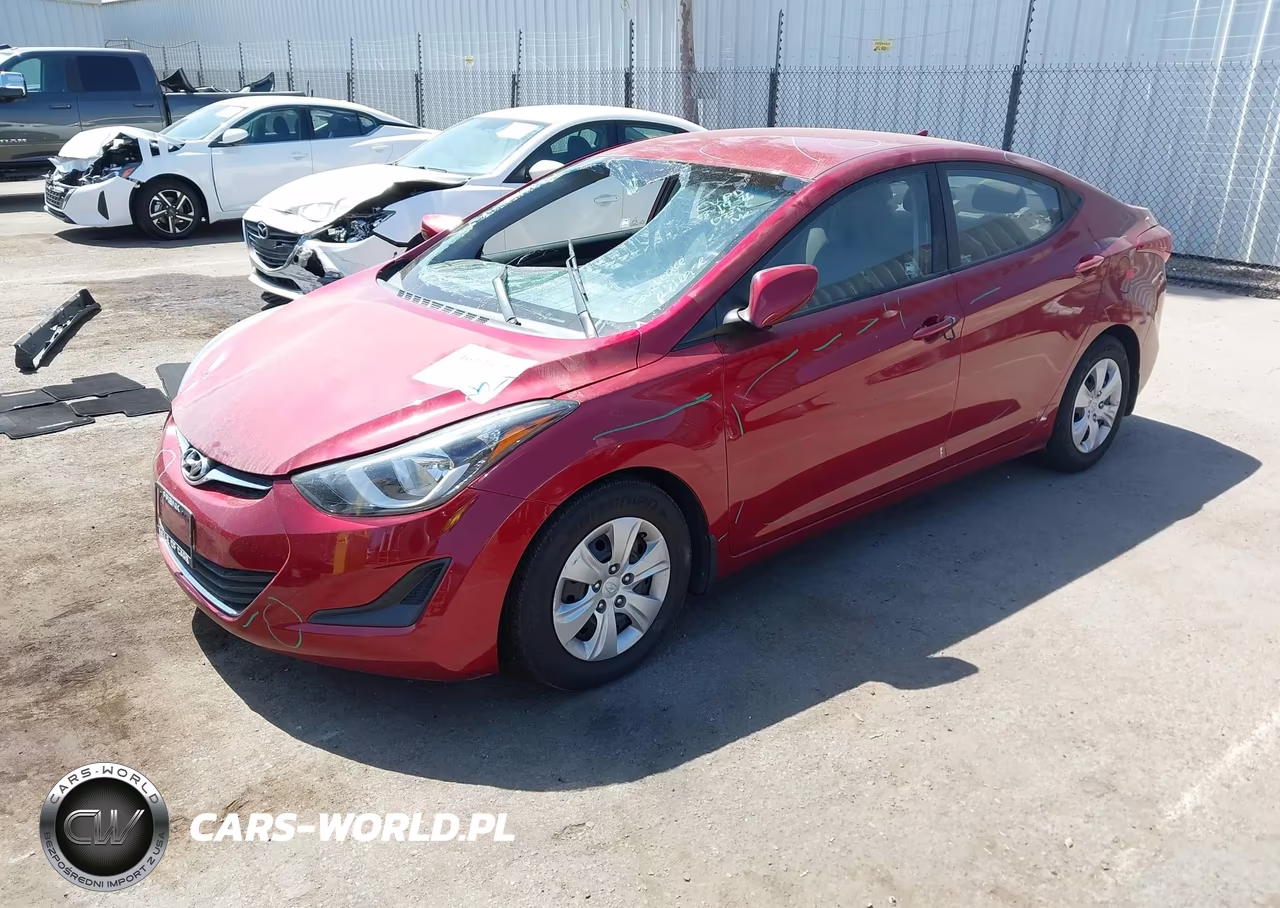 2016 Hyundai Elantra Se VIN:5NPDH4AE0GH727194 - 2