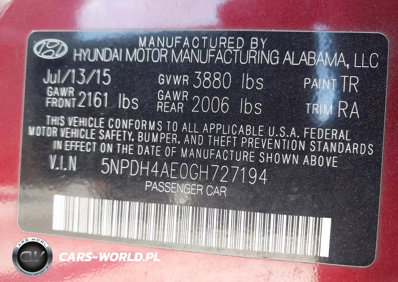 2016 Hyundai Elantra Se VIN:5NPDH4AE0GH727194 - 9