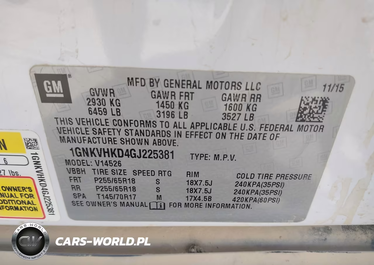 2016 Chevrolet Traverse 2Lt VIN:1GNKVHKD4GJ225381 - 9