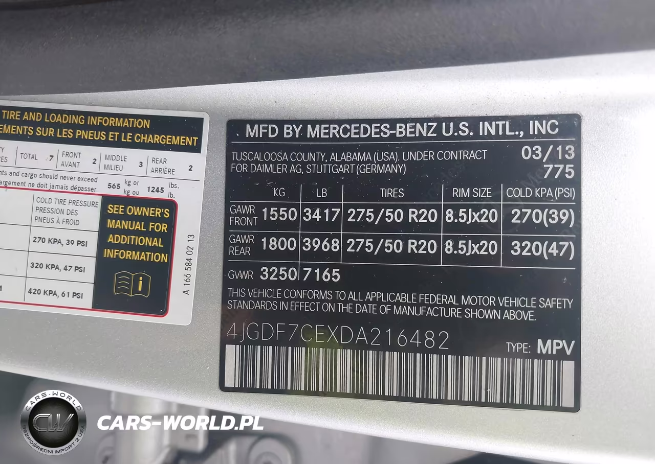 2013 Mercedes-Benz Gl 450 4Matic VIN:4JGDF7CEXDA216482 - 9
