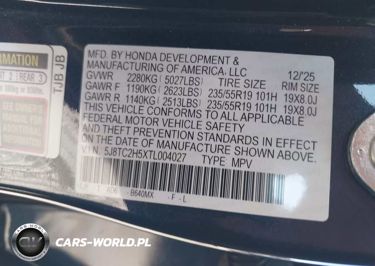 2026 Acura Rdx Technology VIN:5J8TC2H5XTL004027 - 9