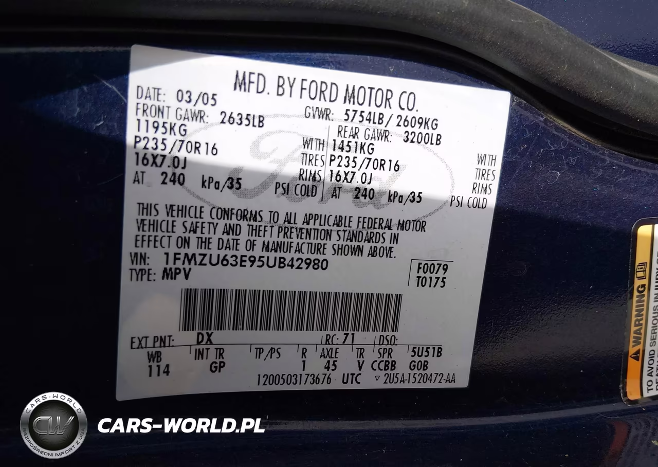 2005 Ford Explorer Xlt-Xlt Sport VIN:1FMZU63E95UB42980 - 9