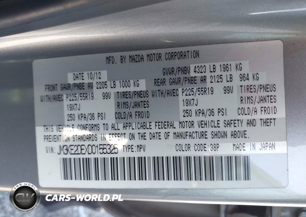 2013 Mazda Cx-5 Grand Touring VIN:JM3KE2DEXD0155325 - 9