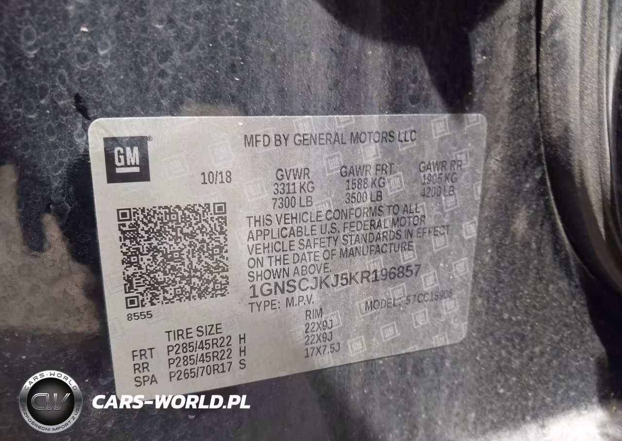2019 Chevrolet Suburban Premier VIN:1GNSCJKJ5KR196857 - 9
