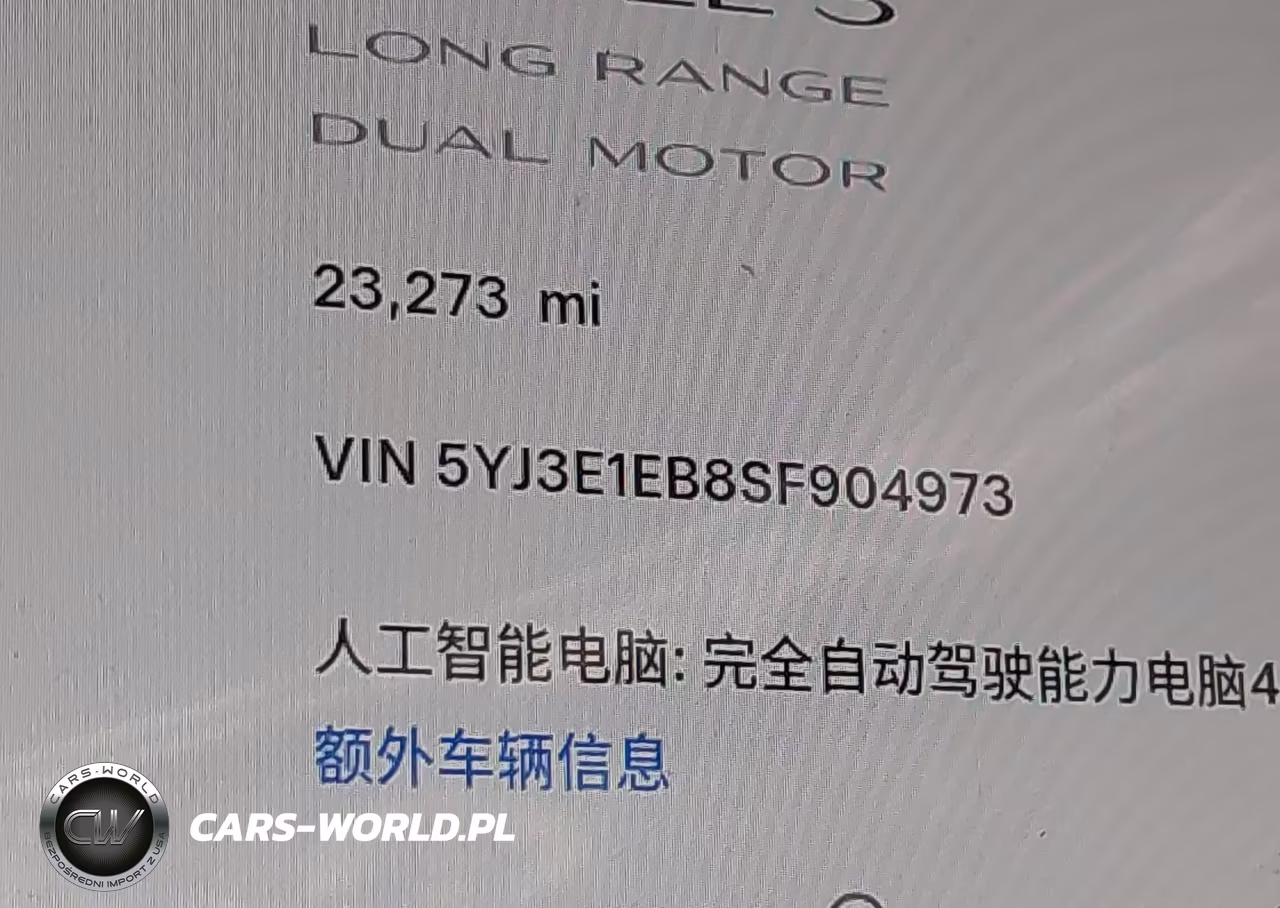 2025 Tesla Model 3 Long Range All-Wheel Drive VIN:5YJ3E1EB8SF904973 - 14
