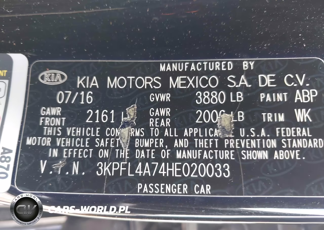 2017 Kia Forte Lx VIN:3KPFL4A74HE020033 - 9