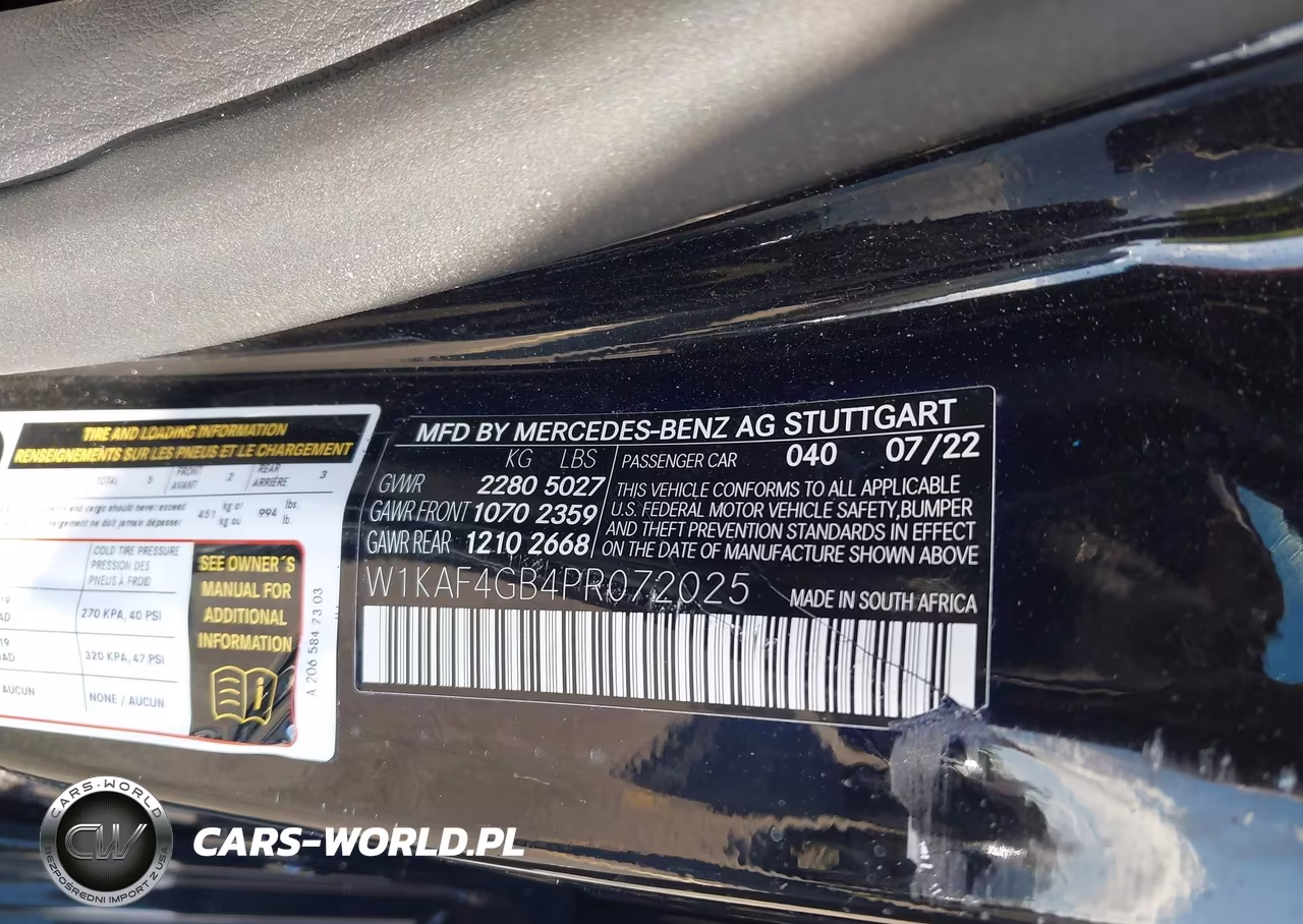 2023 Mercedes-Benz C 300 Sedan VIN:W1KAF4GB4PR072025 - 9