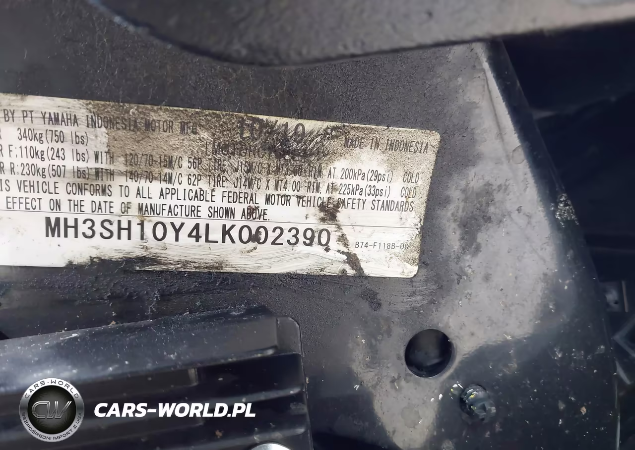 2020 Yamaha Czd300 A VIN:MH3SH10Y4LK002390 - 10