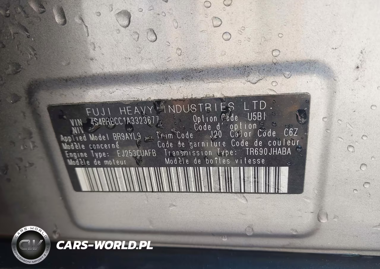 2010 Subaru Outback 2.5I Premium VIN:4S4BRBCC1A3323677 - 9