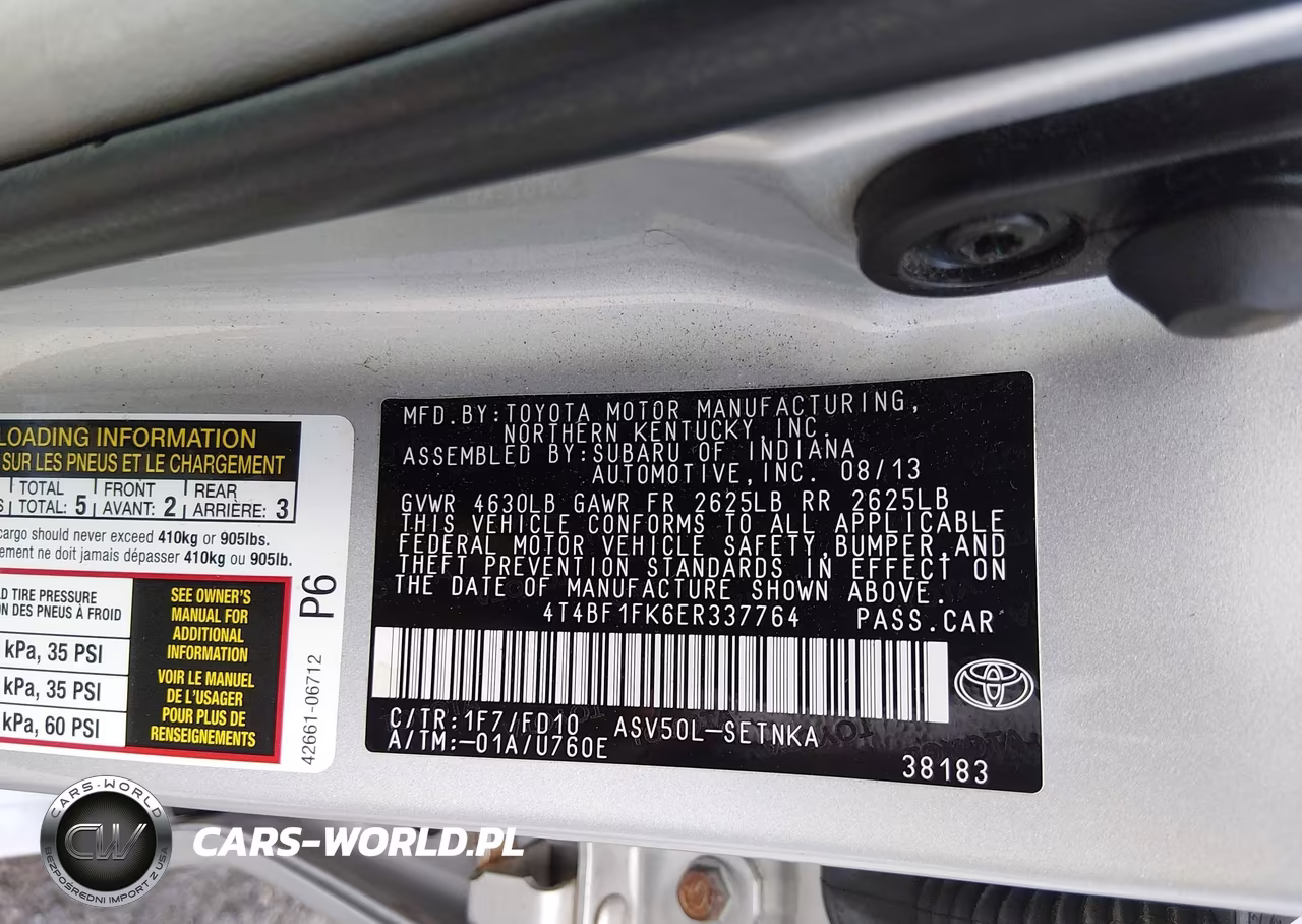 2014 Toyota Camry Le VIN:4T4BF1FK6ER337764 - 9