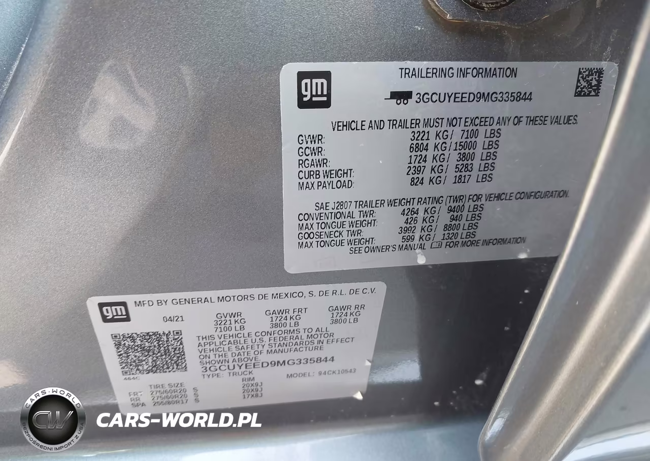 2021 Chevrolet Silverado K1500 Rst VIN:3GCUYEED9MG335844 - 9