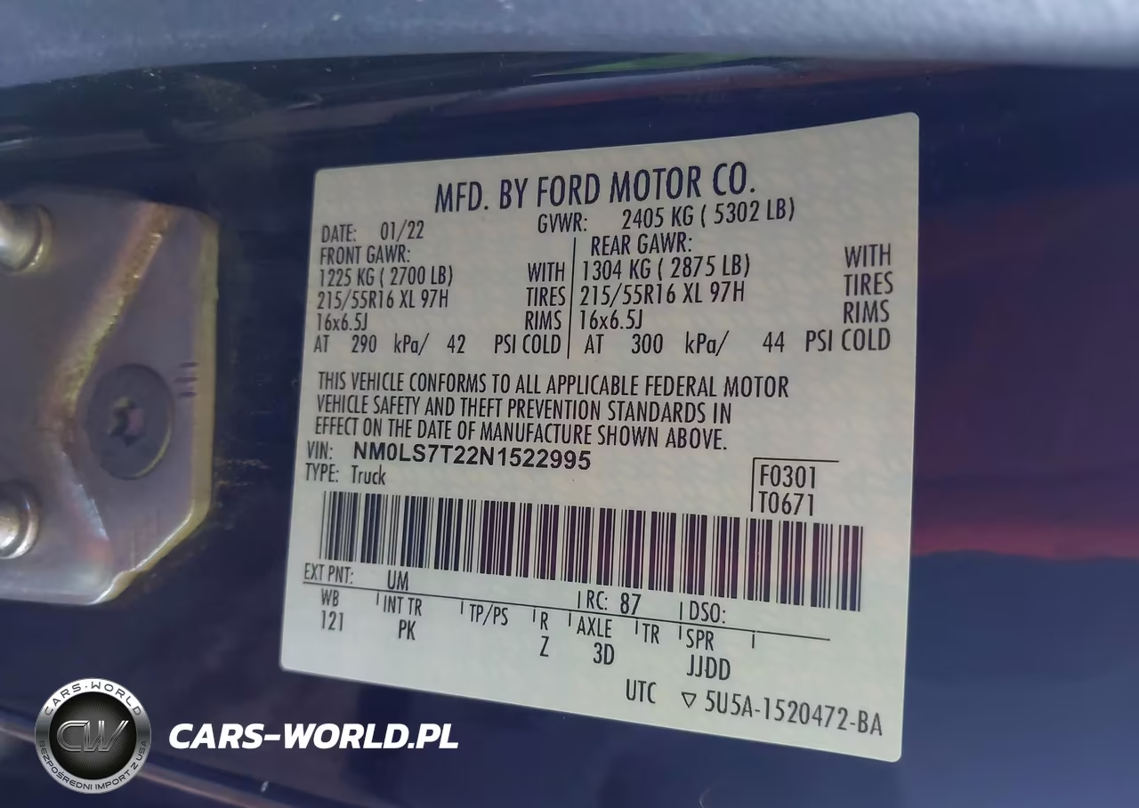 2022 Ford Transit Connect Xlt VIN:NM0LS7T22N1522995 - 9