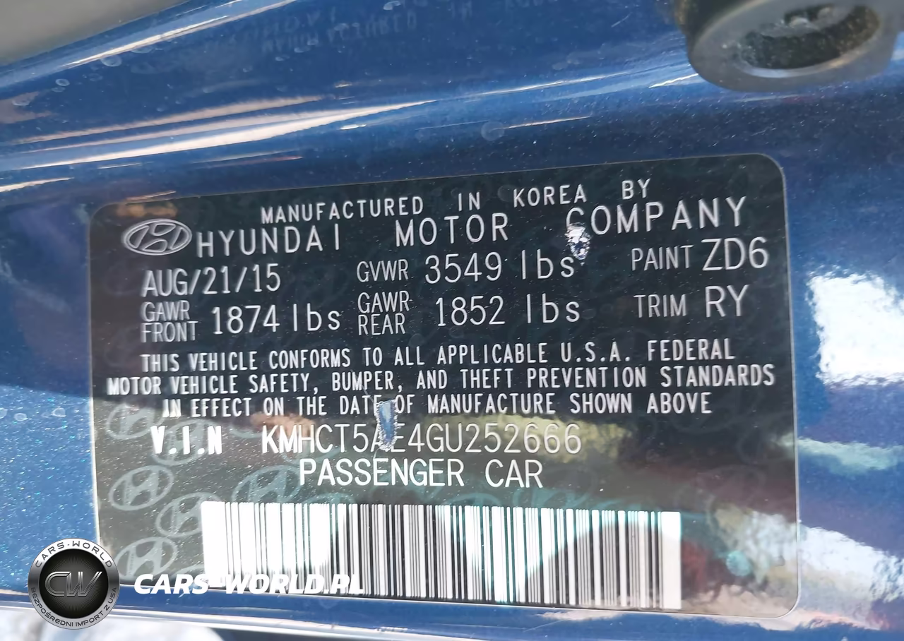 2016 Hyundai Accent Se VIN:KMHCT5AE4GU252666 - 9