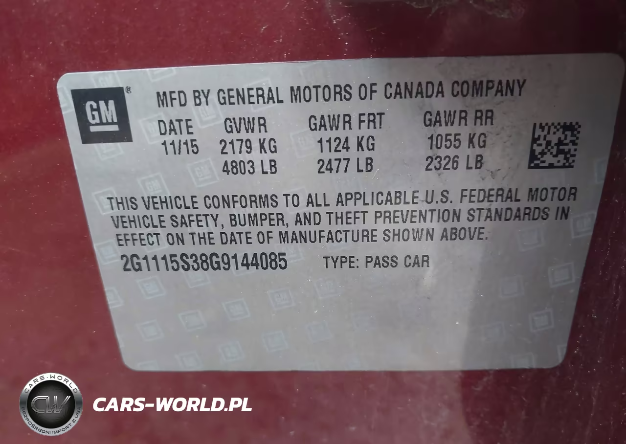 2016 Chevrolet Impala 2Lt VIN:2G1115S38G9144085 - 9