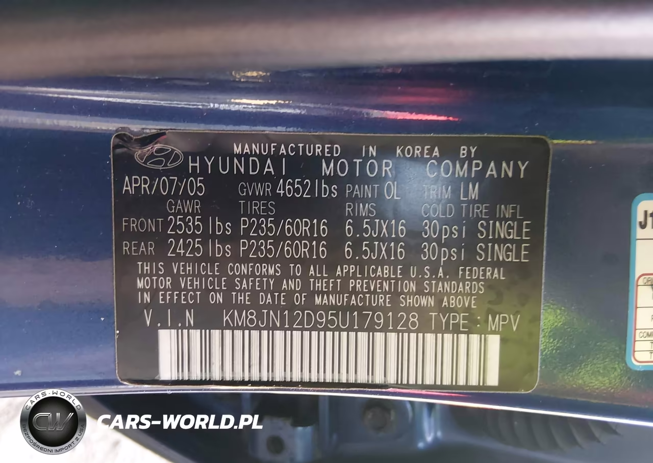 2005 Hyundai Tucson Gls-Lx VIN:KM8JN12D95U179128 - 9
