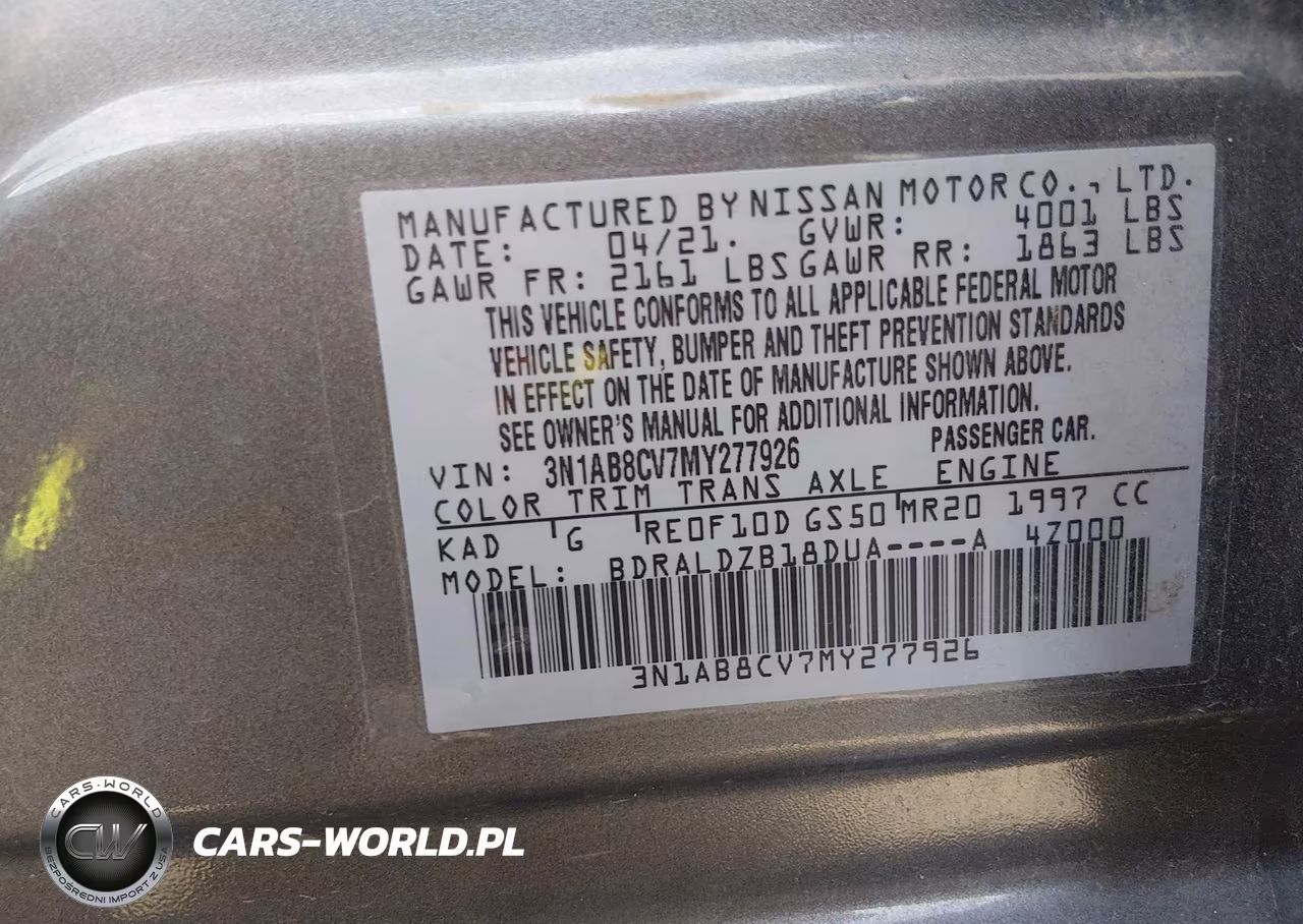 2021 Nissan Sentra Sv Xtronic Cvt VIN:3N1AB8CV7MY277926 - 9