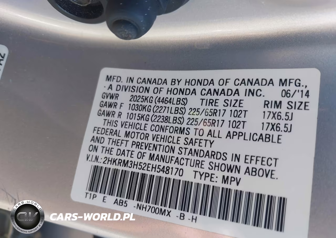 2014 Honda Cr-V Ex VIN:2HKRM3H52EH548170 - 9