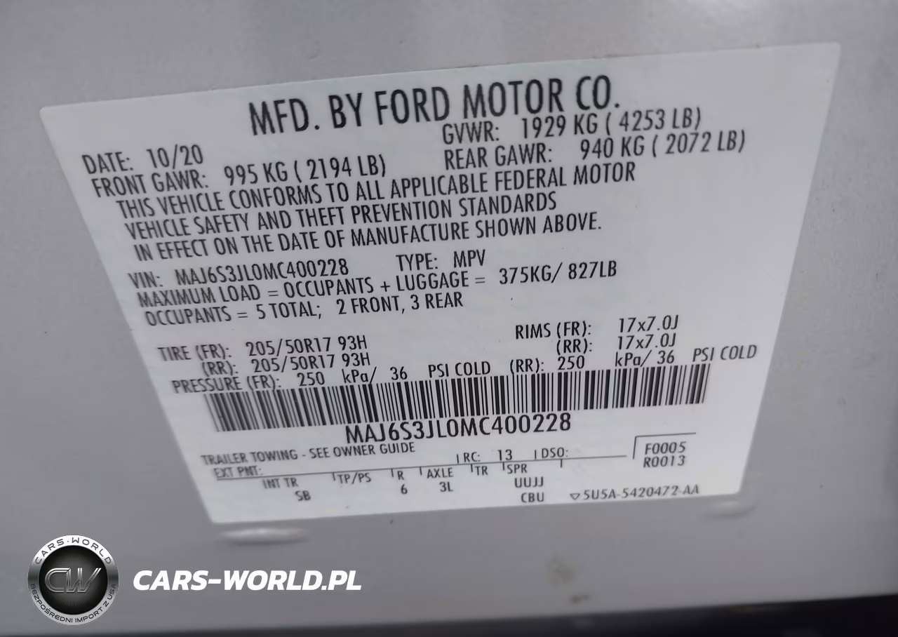 2021 Ford Ecosport Ses VIN:MAJ6S3JL0MC400228 - 9