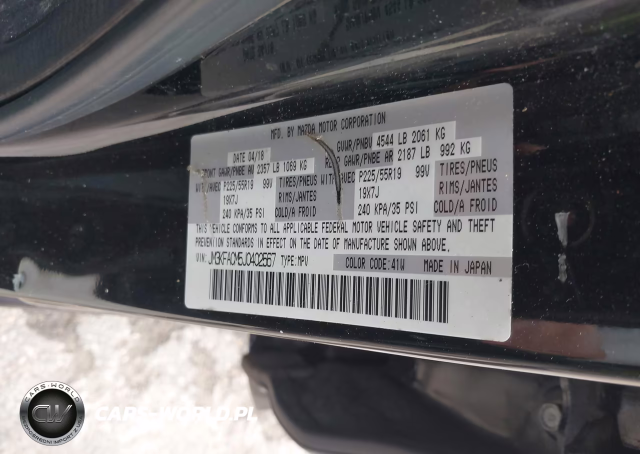 2018 Mazda Cx-5 Touring VIN:JM3KFACM5J0402567 - 9