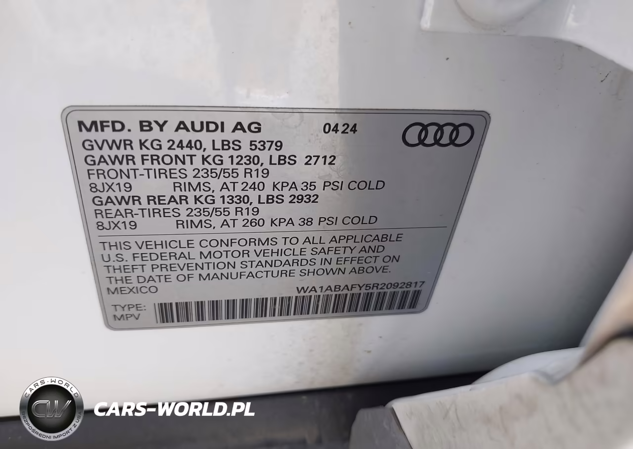 2024 Audi Q5 Premium 40 Tfsi Quattro S Tronic VIN:WA1ABAFY5R2092817 - 9