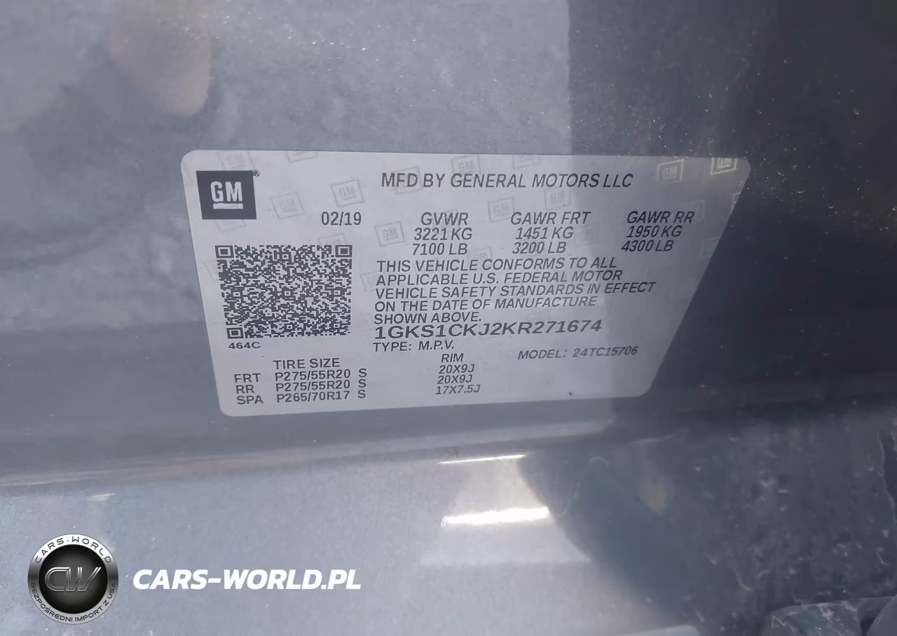 2019 GMC Yukon Denali VIN:1GKS1CKJ2KR271674 - 9
