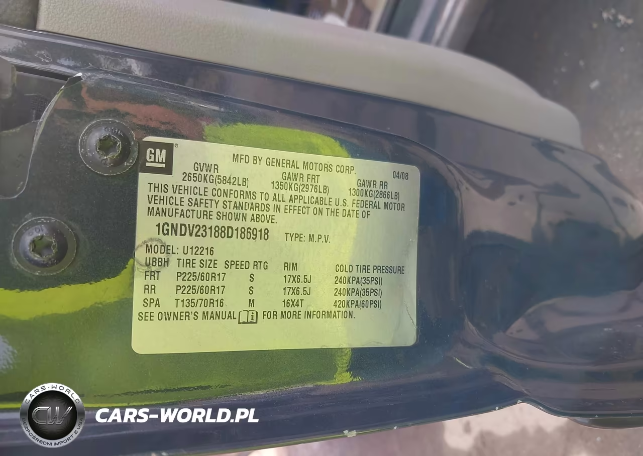 2008 Chevrolet Uplander Ls VIN:1GNDV23188D186918 - 9