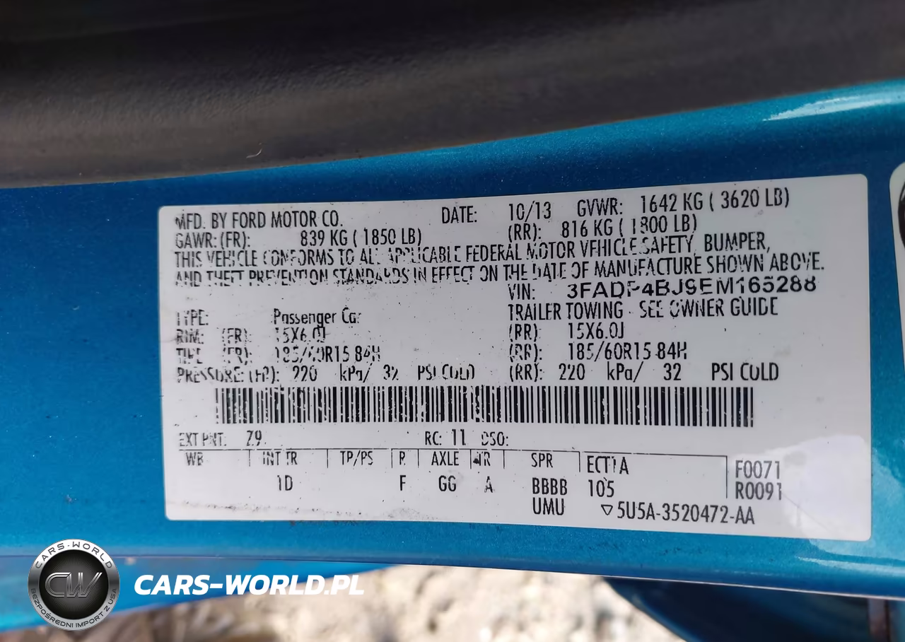 2014 Ford Fiesta Se VIN:3FADP4BJ9EM165288 - 9