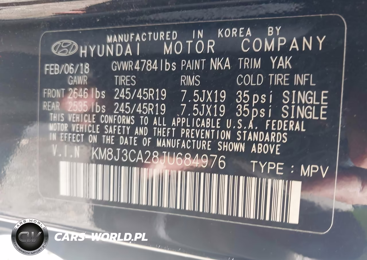 2018 Hyundai Tucson Limited VIN:KM8J3CA28JU684976 - 9