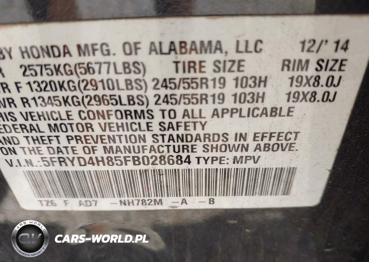 2015 Acura Mdx Advance Pkg W-Entertainment Pkg VIN:5FRYD4H85FB028684 - 9