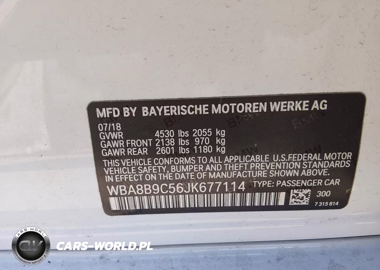 2018 BMW 330I VIN:WBA8B9C56JK677114 - 9