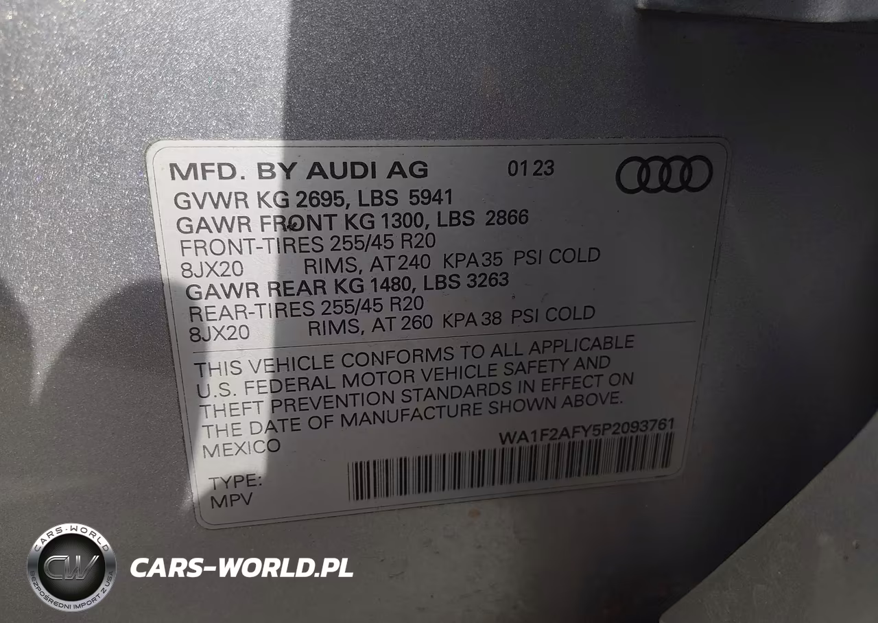 2023 Audi Q5 Prestige 55 Tfsi E S Line Quattro S Tronic VIN:WA1F2AFY5P2093761 - 9