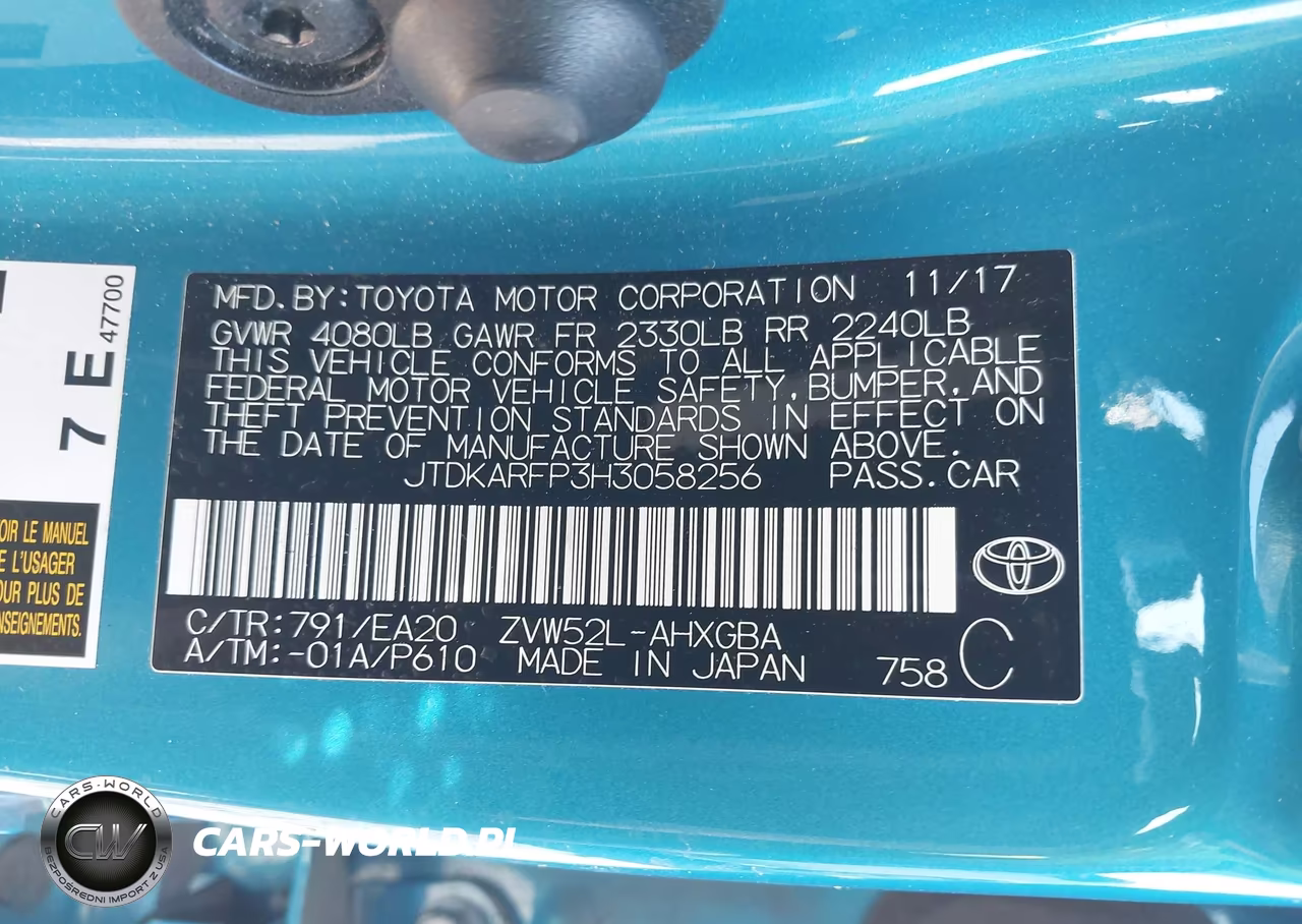2017 Toyota Prius Prime Premium VIN:JTDKARFP3H3058256 - 9