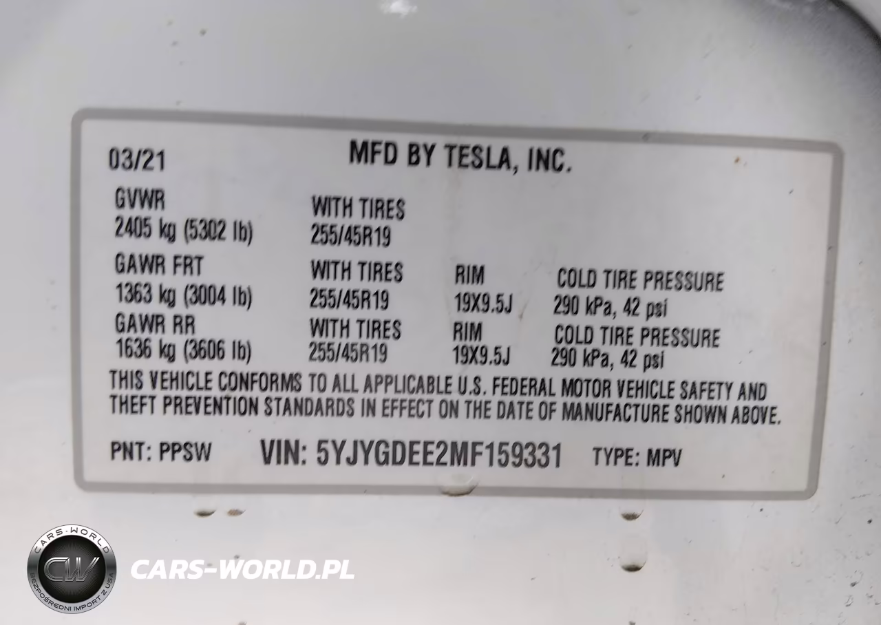 2021 Tesla Model Y Long Range Dual Motor All-Wheel Drive VIN:5YJYGDEE2MF159331 - 9