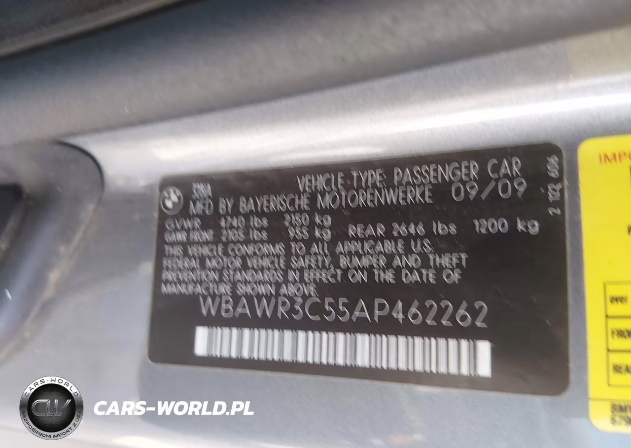 2010 BMW 328I VIN:WBAWR3C55AP462262 - 9