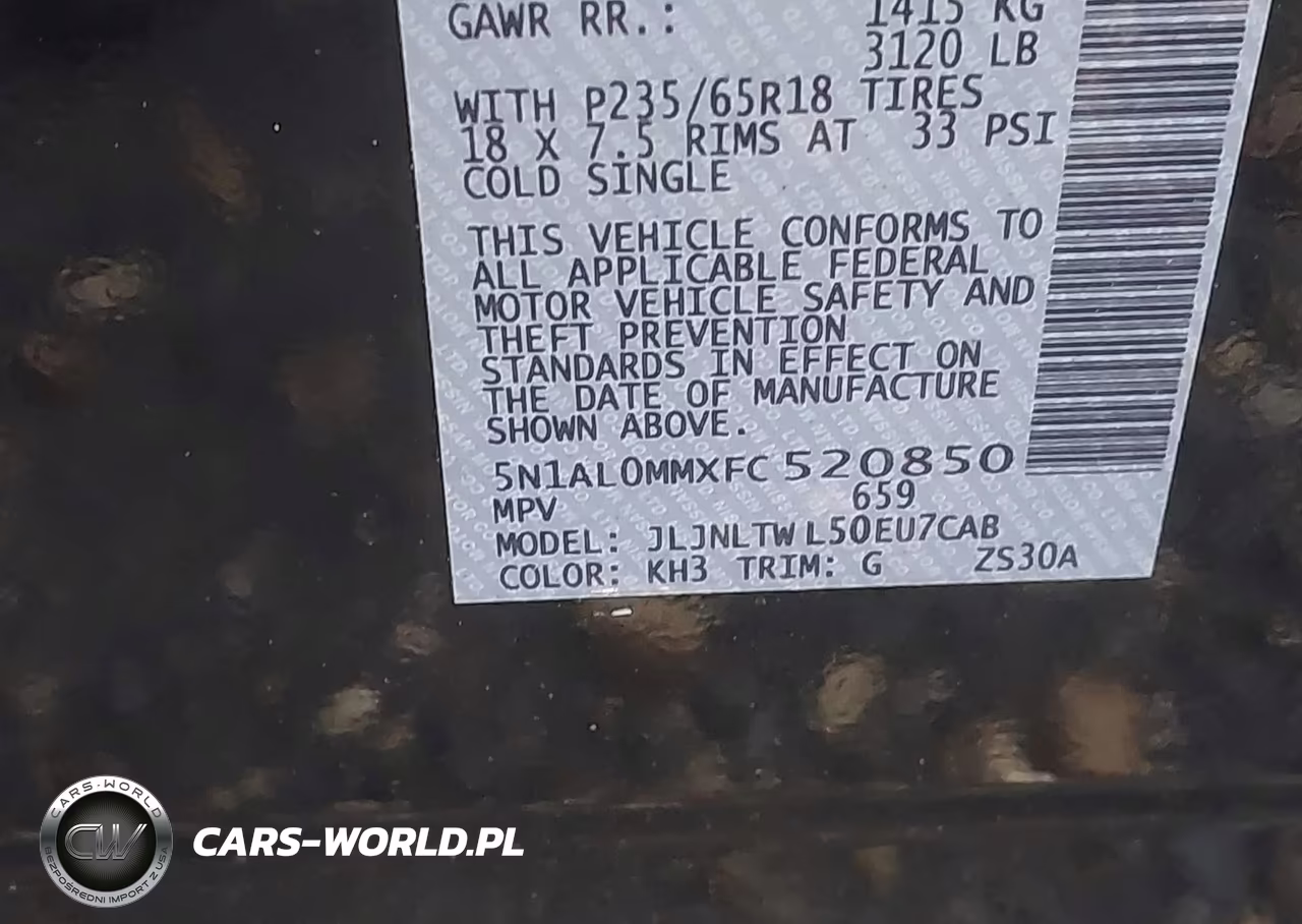 2015 Infiniti Qx60 VIN:5N1AL0MMXFC520850 - 9