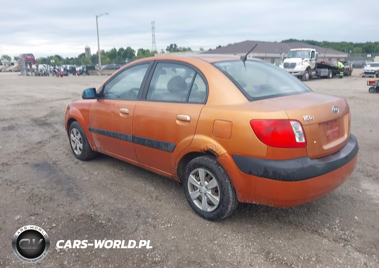 2008 Kia Rio Lx VIN:KNADE123686343448 - 3