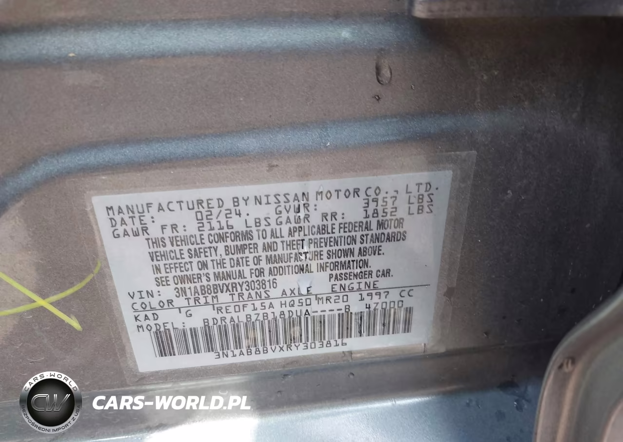 2024 Nissan Sentra S Xtronic Cvt VIN:3N1AB8BVXRY303816 - 9