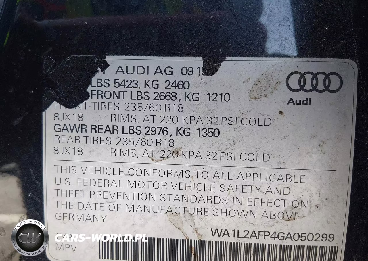2016 Audi Q5 2.0T Premium VIN:WA1L2AFP4GA050299 - 9