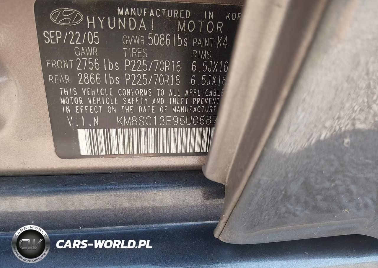 2006 Hyundai Santa Fe Gls-Limited VIN:KM8SC13E96U068730 - 9