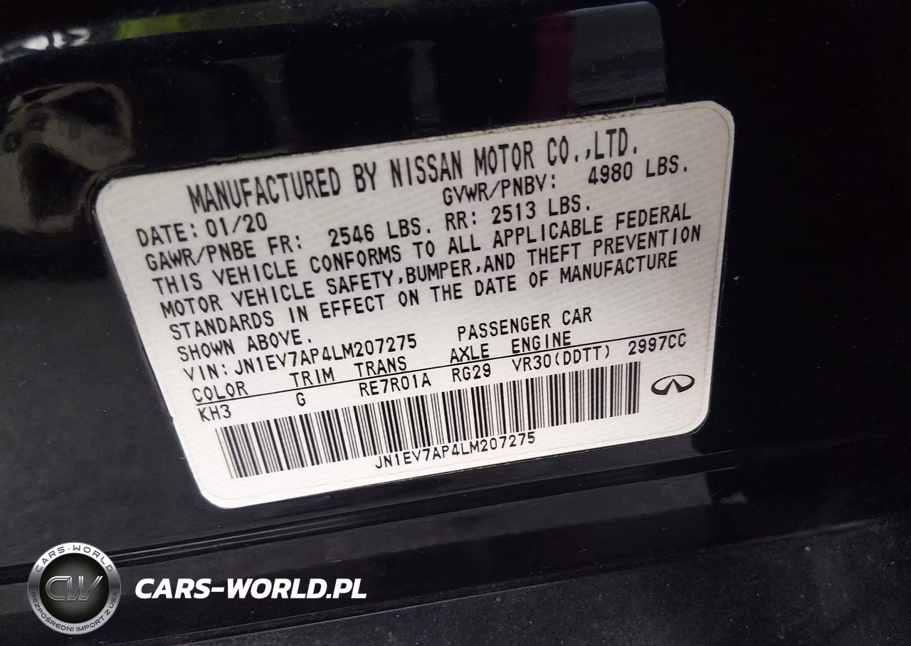 2020 Infiniti Q50 Sport VIN:JN1EV7AP4LM207275 - 9