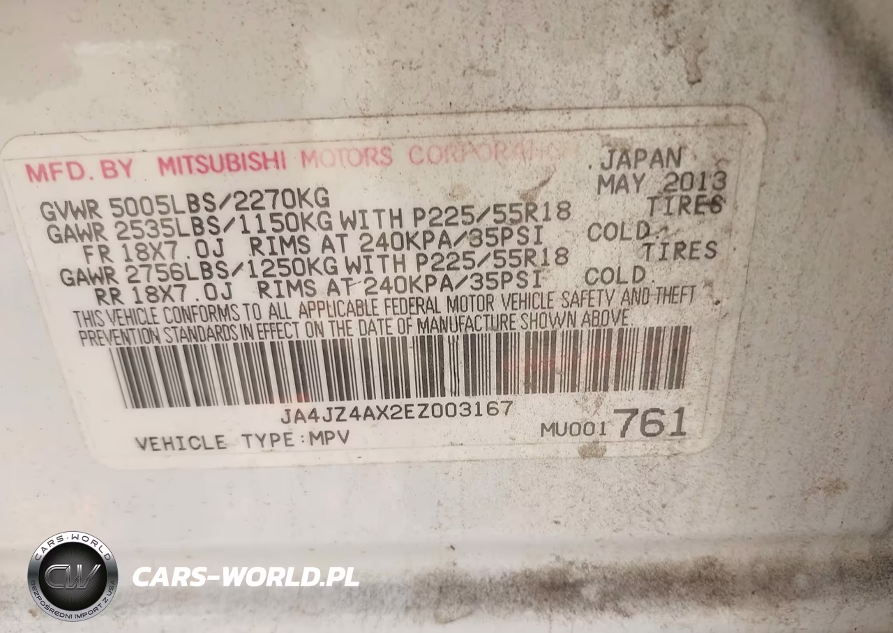 2014 Mitsubishi Outlander Gt VIN:JA4JZ4AX2EZ003167 - 9
