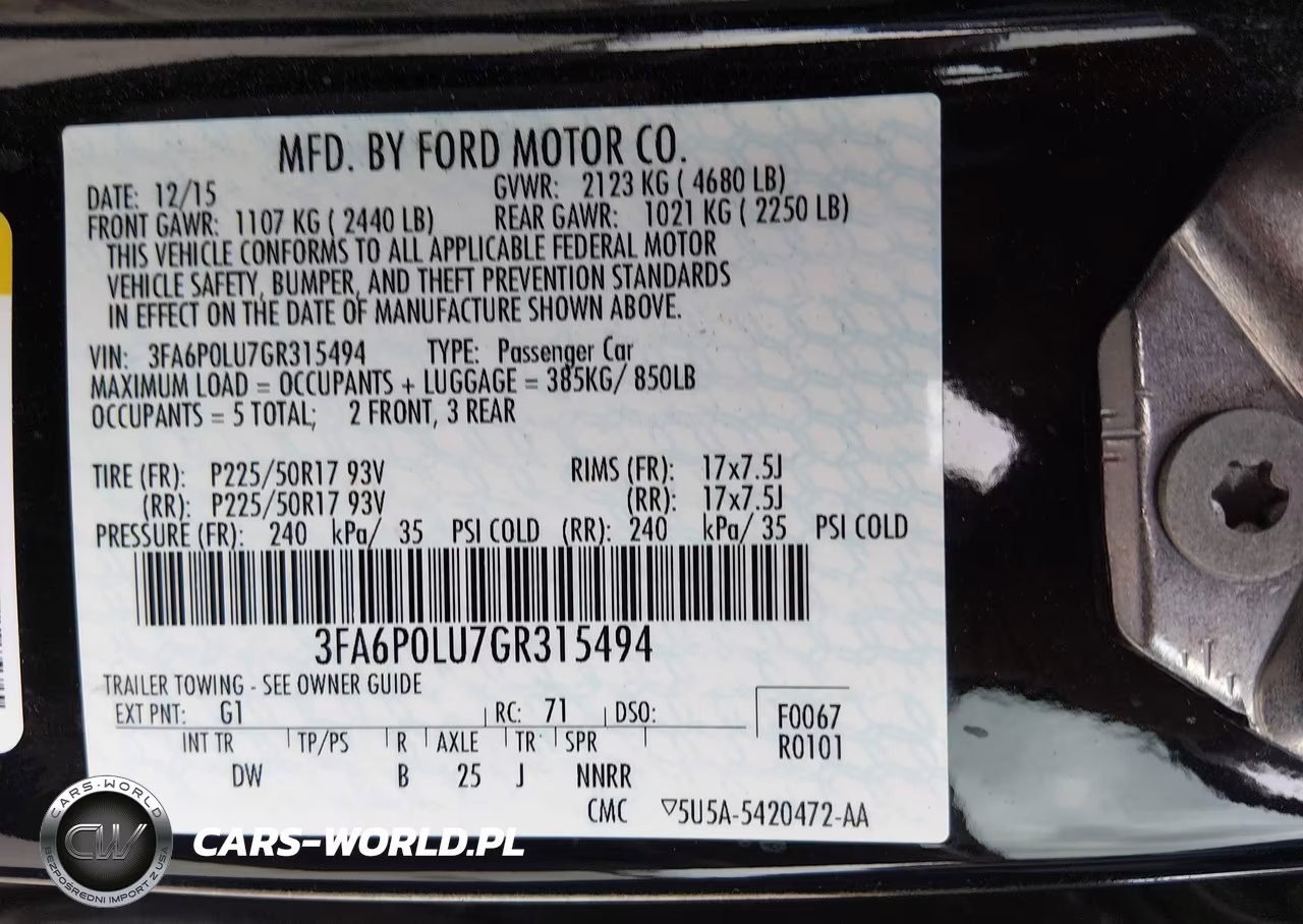 2016 Ford Fusion Hybrid Se VIN:3FA6P0LU7GR315494 - 9
