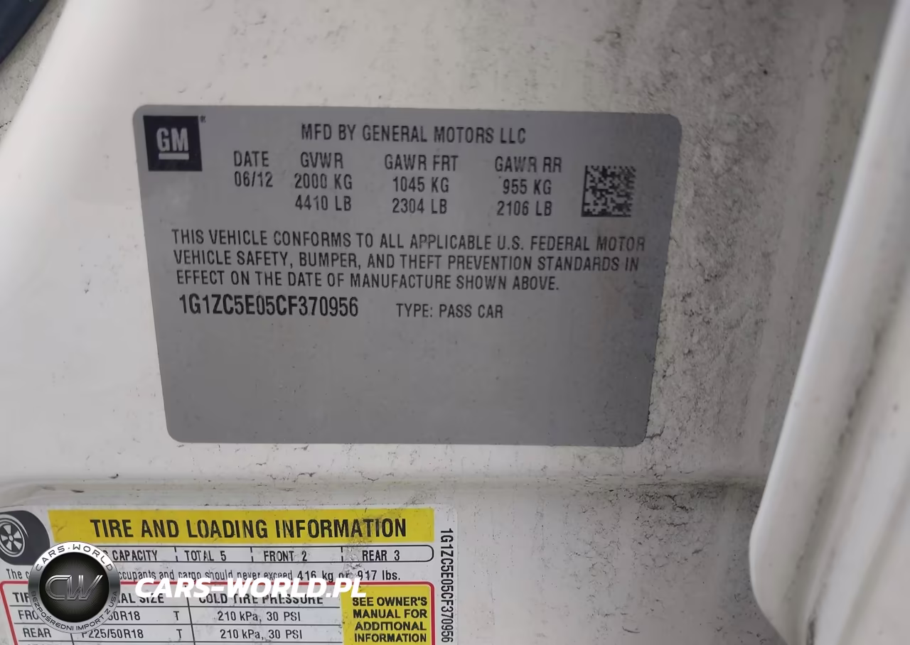 2012 Chevrolet Malibu 1Lt VIN:1G1ZC5E05CF370956 - 9